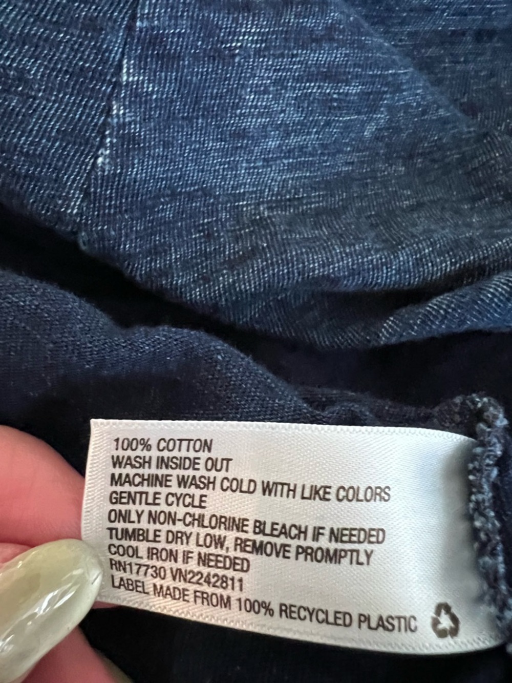 Blue Washed Muscle Tank Top - Picture 5 of 5